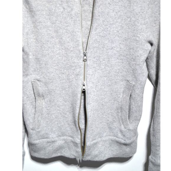 Club Monaco Men's Merino Wool Blend Gray XS Full Zip Sweater - Picture 8 of 8